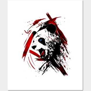 aggressive panda Posters and Art